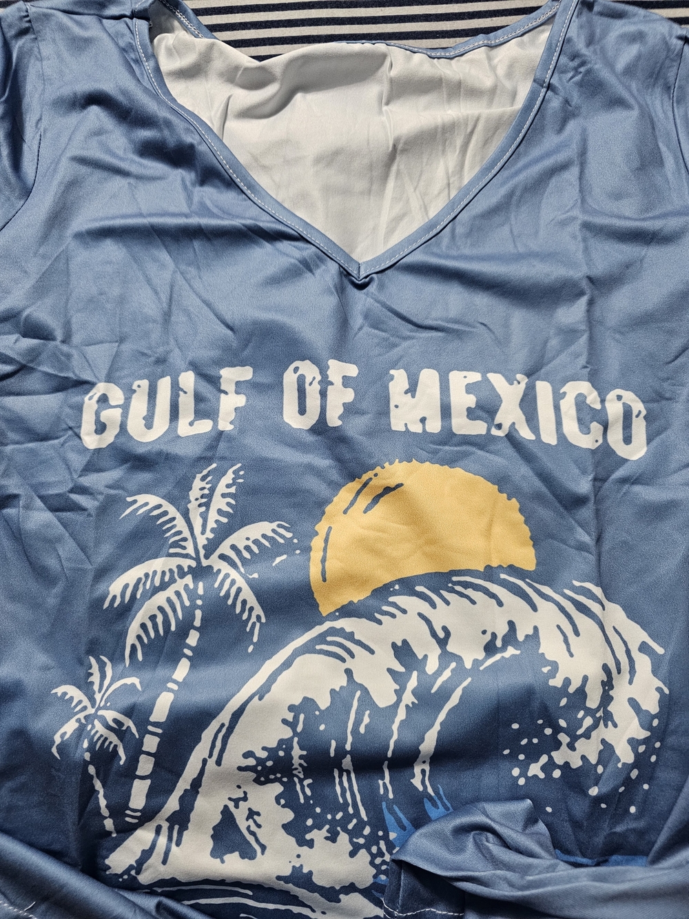 Gulf of Mexico Graphic Top - Light Blue